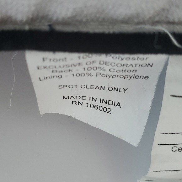 GNOME HALLOWEEN SPOOKY FALL DECORATIVE PILLOW BOO BLACK ORANGE CREAM - Picture 3 of 4